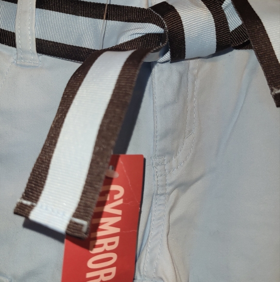 🐾 Vintage Gymboree Girl's Best Friend Powder Blue Cotton Pants Size 4 Adj Waist - Picture 3 of 7